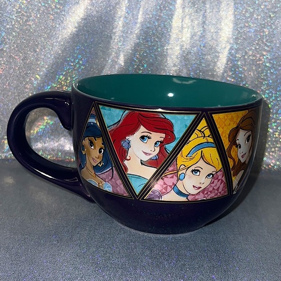 Disney Other - Disney princess mug large wide purple soup coffee bar ware drinkware cup